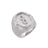 Letter O Size 10 Moissanite Ring